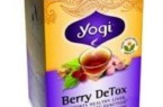Yogi Berry DeTox Caffeine Free 16 Tea Bags, Net Wt. 1.12 Oz/ 32 g