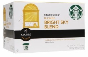 Starbucks Coffee K-Cups, Bright Sky Blend Blonde, 10 ea