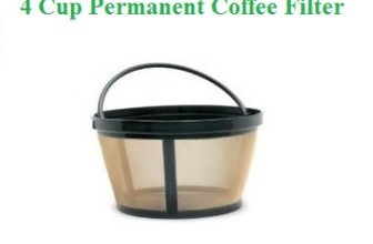 4-Cup Basket Style Permanent Coffee Filter fits Mr. Coffee 4 Cup Coffeemakers (With Handle)