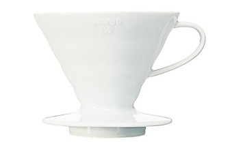 Hario VDC-02W V60 Ceramic Coffee Dripper, White
