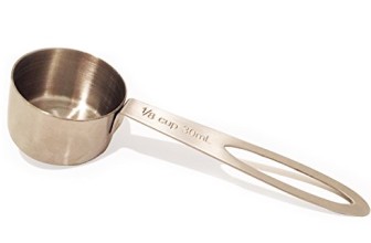 BEST Coffee scoop – 2 Tablespoon Exact – Stainless Steel Measuring Spoon by Coffee Gator – Premium Coffee Accessories (Medium, Stainless Steel)