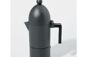 Achromatics La Cupola Espresso Coffee Maker in in PA, Black by Aldo Rossi Size: 7.1″ H x 2.76″ Dia.