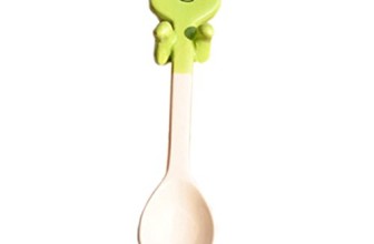 Set of 3 Cute[Frog]Ceramic Coffee Hanging Scoops Ice-Cream Scoops Green(4.3*1”)