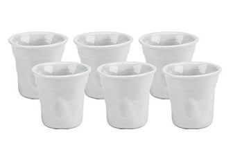 Bialetti 06814 Bicchierini Espresso Cups, White, Set of 6