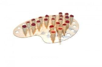 Palette Display Stand for Mini Cones Clear 35 Slots 4 Count Box