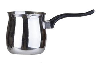 Pal Ed Stainless Steel Turkish Warmer (Finjan, Coffee Pot) (35 Oz.)