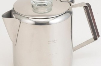 Rapid Brew Stainless Steel Stovetop Coffee Percolator, 2-6 cup