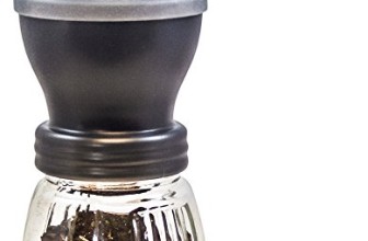 Coffee Grinder from Khaw-Fee – High Quality Adjustable Ceramic Burr – Portable – Consistent Grind for Whole Coffee Beans- Perfect for Pour Over Coffee, Drip Brew, Percolator, French Press, Espresso