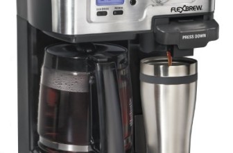 Hamilton Beach Single Serve Coffee Brewer and Full Pot Coffee Maker, FlexBrew (49983A)