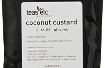 Teas Etc Rooibos Tea, Coconut Custard, 3-Ounce