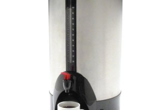 Coffee Pro Commercial Coffee Urn – 100 Cup(s) – Stainless Steel – Stainless Steel, Glass, Plastic