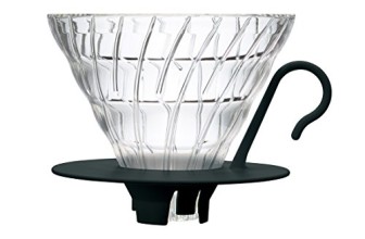 Hario VDGN-02B V60 Glass Coffee Dripper, Black 2014 Edition
