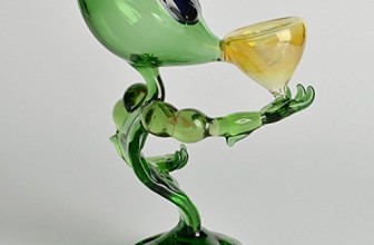 FFF 18cm Alien Dcreative New Hookah Recycler Oil Rig & Percolator Glass