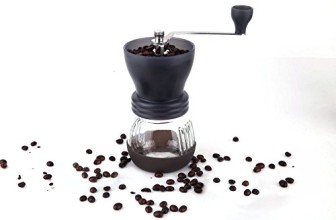 Ceramic Burr Manual Coffee Grinder by Coastline High Quality. Hand Crank Coffee Grinder for Espresso Coffee Bean