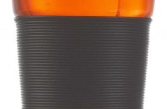 INFUZ Tea Glass Hand Made Tea glass with Glass Infuser 360 ml (12.2 fl oz) (Black)