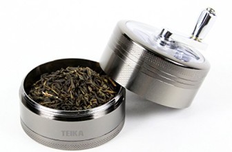 Tobacco/Spice Grinder Chromium Metal Herb Grinder with Mill Handle 4 Parts 2.5 Inches