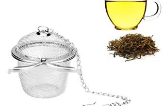 Ilyever Stainless Steel Mesh Tea Bag Strainer filter Infuser for Loose Leaf Grain Tea Cups, Mugs, and Teapots