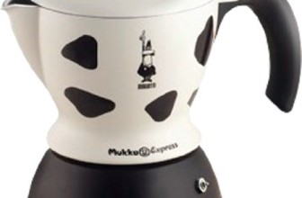 Bialetti Mukka Express 1-Cup Cow-Print Stovetop Cappuccino Maker