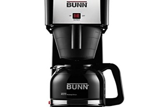BUNN GRB Velocity Brew 10-Cup Professional Home Coffee Brewer Maker, Black (Certified Refurbished)