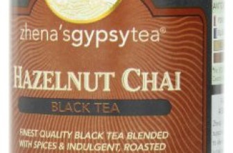 Zhena’s Gypsy Chai Black Tea, Hazelnut, 1.54 Oz, 22 Count