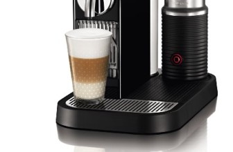 Nespresso D121-US-BK-NE1 Citiz Espresso Maker with Aeroccino Milk Frother, Black