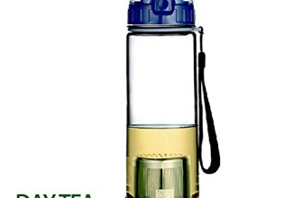 Day Tea Bottle | Heavy Duty 17 Oz Bottle with Loose Leaf Tea and Dark Blue Fruit Infuser Design | Premium Environmental Friendly PC Material | Super Portable with Removable Stainless Steel Strainer and Security Leak System | Extremely Simple Usage and Dishwasher Safe Series | 767