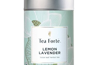 Tea Forte Lotus LEMON LAVENDER Loose Leaf Organic Herbal Tea, 3.5 Ounce Tea Tin