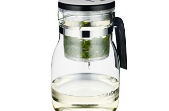 KAMJOVE Glass Gongfu Teapot Press Art Cup Teapot with filter WL-040 900ml