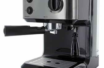 Daewoo DES-1545 220V Espresso/Cappuccino Maker, Black