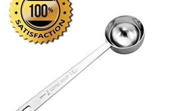 Premium Coffee Scoop by Amerigo – 1 Tablespoon exact – Stainless Steel Measuring Spoon – Long Handled For The Best Usage