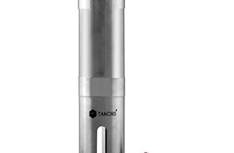 Tanors Ceramic Burr manual Coffee Grinder with Water Resistant Travel Bag and Cleaning Brush, Stainless Steel