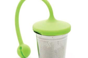 leafTEA Loose Leaf Tea Strainer : Tea Infuser : Tea Steeper : Tea Basket in Stainless Steel