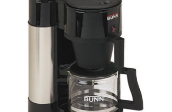 BUNN NHBB Velocity Brew 10-Cup Home Coffee Brewer, Black