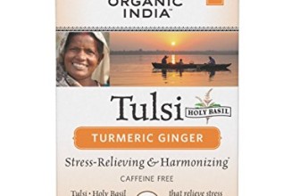 ORGANIC INDIA Tulsi Tea Turmeric Ginger 18 Count