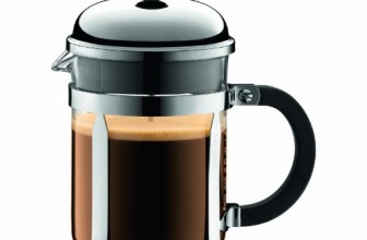 Bodum Chambord 4 cup French Press Coffee Maker, 17 oz, Chrome