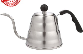 Premium Pour Over Coffee Drip Kettle. 40oz Stainless Steel Kettle with Easy Grip Handle and Gooseneck Spout.