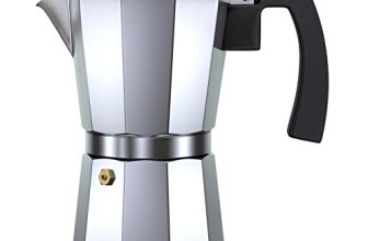 Alpha Coffee Espresso Maker Stovetop. 6 Cup Moka Pot. Italian Design Premium Aluminum Commercial Grade Coffee Machine