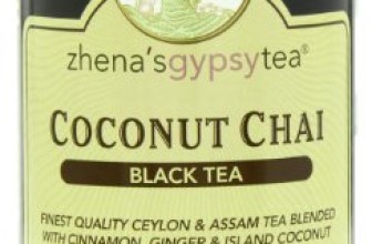 Zhena’s Gypsy Tea, Coconut Chai, 22 Count  Black Tea Sachets