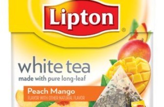 Lipton White Tea Island Mango & Peach Pyramid Tea Bags, 20 ct (Pack of 6)