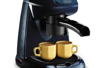 Delonghi EC5 4 Cup Coffee and Cappuccino Espresso Maker, 220-Volts, Black