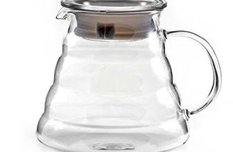 Hiware 600ml Coffee Server, Standard Glass Coffee Carafe, Coffee Pot, Clear, Try “pour-over coffee”