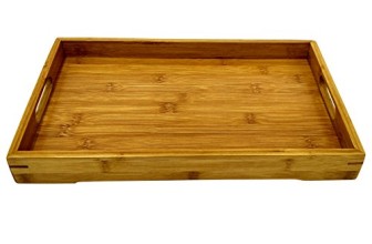 Artpot Bamboo Serving Tray with the Handle Tray Teatray 14*8.9*1.6 Inc