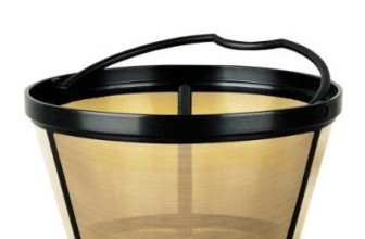 Permanent Basket-Style Gold Tone Coffee Filter designed for Mr. Coffee 10-12 Cup Basket-Style Coffeemakers