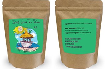 Instant Green Tea Powder – 100% Pure Tea – No Fillers, Additives or Artificial Ingredients of Any Kind (4 oz – appx 200 Servings)
