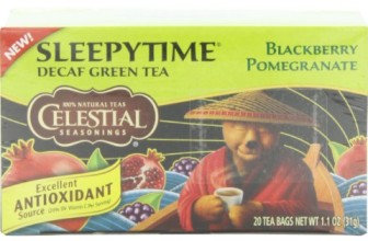 Celestial Seasonings Sleepytime Decaf Green Tea, Blackberry Pomegranate, 20 Count