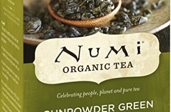 Numi Organic Tea Gunpowder Green, Full Leaf Green Tea, 18 Count Tea Bags (Pack of 3)