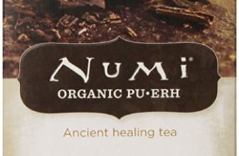 Numi Organic Tea Chocolate Puerh, Full Leaf Black Tea, 1.24 oz.,16 Count Tea Bags