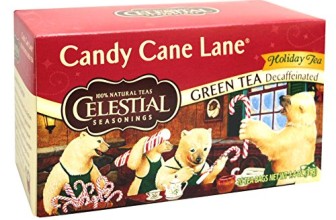 Candy Cane Lane Green Holiday Tea decaf  20 Tea Bags