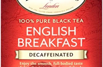 Twinings Tea, Decaf Black Tea, English Breakfast, 20 Count (Pack of 6)