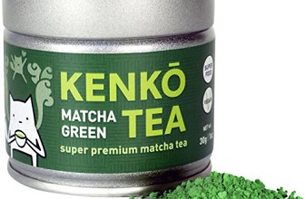 KENKO – Premium Matcha Green Tea Powder – 1st Harvest – Special Drinking Blend for Top Flavor – Best Tasting Ceremonial Grade Matcha Tea Powder – Japanese -30g [1oz]